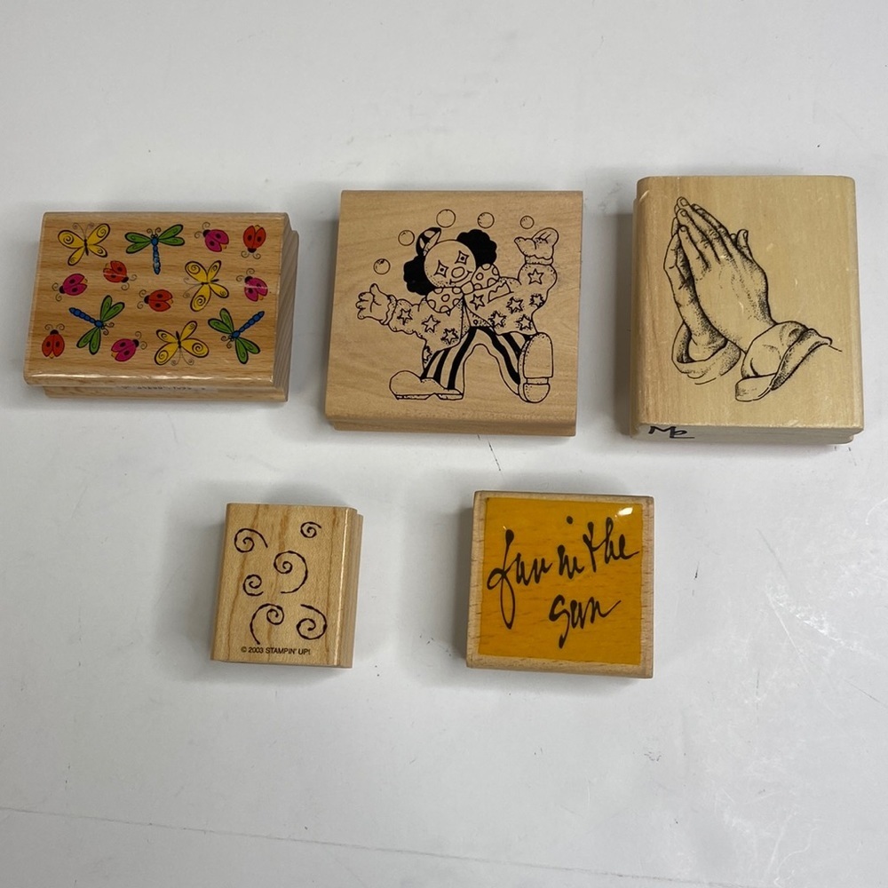 Assorted Craft Ink Rubber Stamp Set‎ of 5